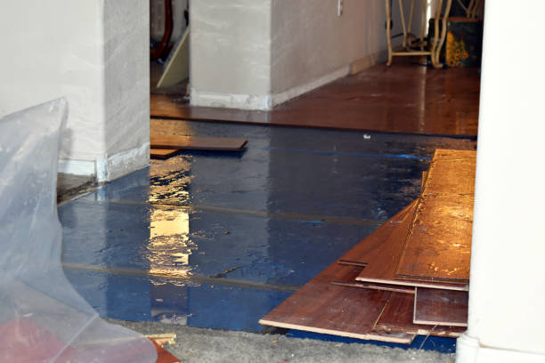 Professional Flood Damage Restoration technician working in Eudora, AR